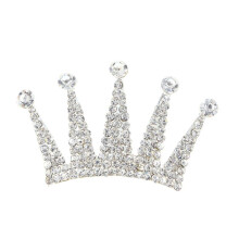 Kroonvormige tiara met strasssteentjes voor kinderen