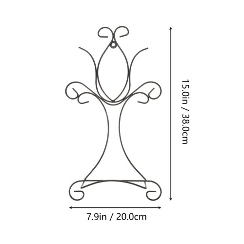 Creative exhibition stand with bowl holder and display 1