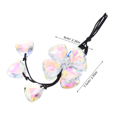 crystal car pendant, colorful white 1