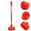 Piston pump with long handle for bathroom toilet unblocking 3