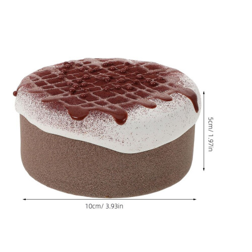 Kuchenmodell mit Schokoladenstückchen, Fotorequisite, Dessert-Simulation 1