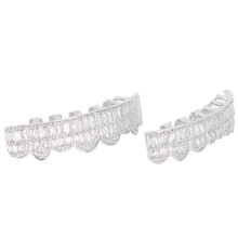 Iced Out Teeth Grills Set for Men Women Hip Hop Style Teeth Decoration