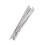 Plastbelagda fästremmar 10 cm silver 1 5