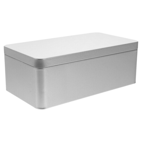 Empty tin can made of tinplate for sweets, tea, snacks 2