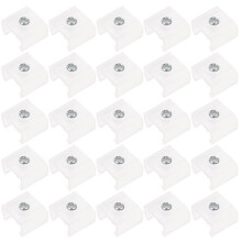 LED-monteringsklämmor vita silikonjärnfästen Ng-lampor 100 st