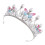 Haarreif mit Krone für Mädchen, Haaraccessoire silber, 1 1