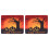 2 Halloween mousepads with spooky pumpkins, rubber base 1