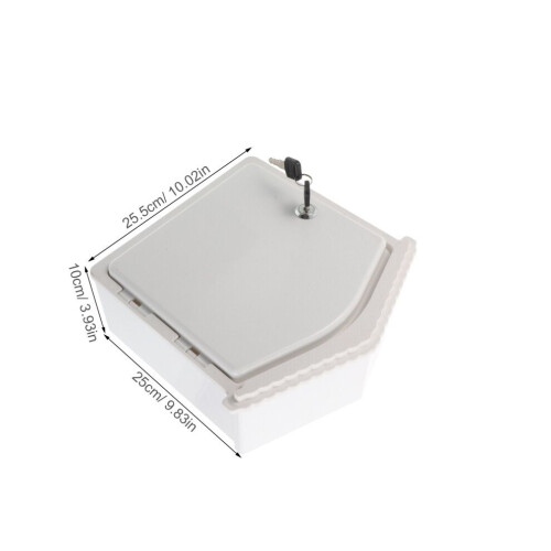 Abschließbarer Milchbehälter für Gartenmilch, modern 1