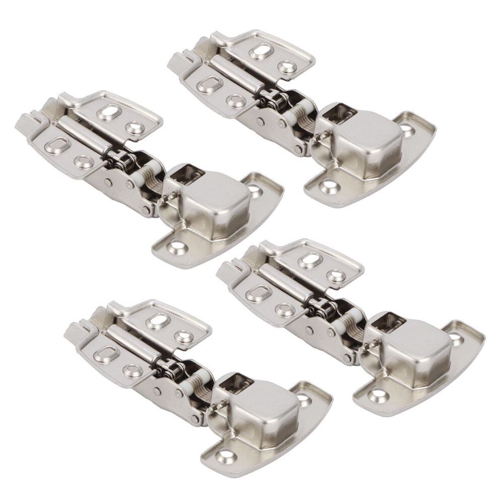 4 Sets Kitchen Cabinet Hinges W/Damping Buffer Cold Rolled Steel 11.5X7x2.5cm 8731360314910