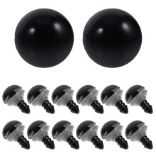 Masteelf 320 stuks speelgoedoogjes met ringen 1,40 x 1,00 cm zwart