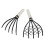 2 Handrechen, 5-Krallen-Rechen, Strandrechen, robust 1