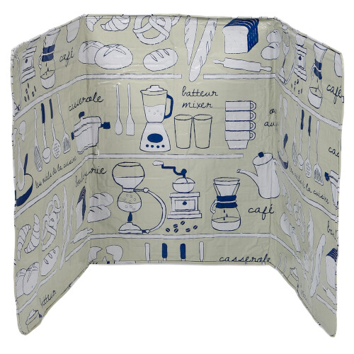 Raindrops Splatter Shield Cooking Aluminium Foil Plate Green 1pack