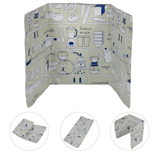 Raindrops Splatter Shield Cooking Aluminium Foil Plate Green 1pack 2