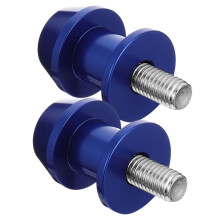 Mechanische hijsschroeven van aluminium, blauw, 2 stuks