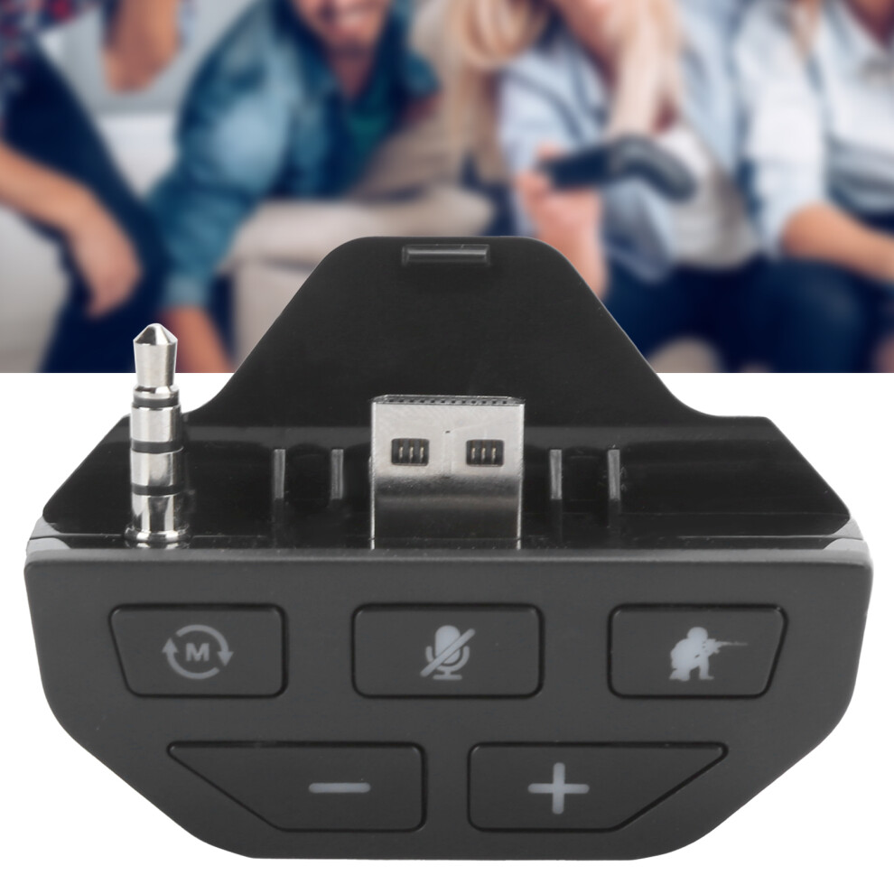 Xbox One Headset Adapter Controller Audio Converter For Wireless Gamepad Black 9391360317787