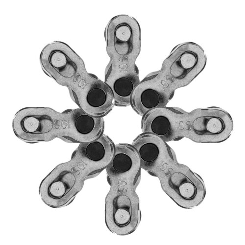 Mlins 8 fietskettingsluiting 2,00x2,00x0,50cm zilver 2