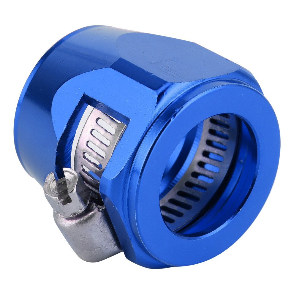 12An Aluminum Hose Finisher Clamp Connector For Fuel, Oil, Diesel, Gas, Air, Water, Blue 3041360320442