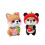Needlework Set Synthetic Material 1 Set Pink Sitting Dog 1