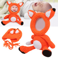 Baby-Woll-Fotorequisiten Tiermütze für 0-3 Monate Säuglingskostüme