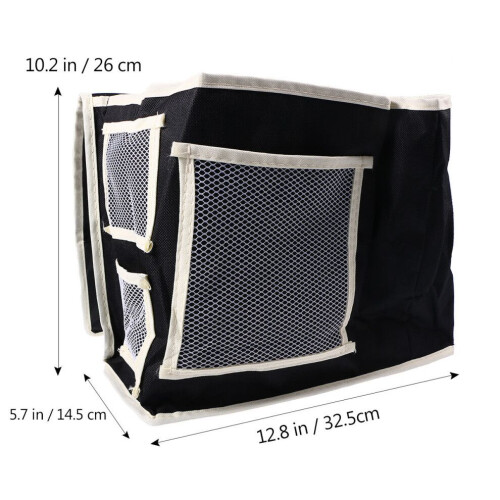 Nightstand organizer, hanging storage bag, 600d 1
