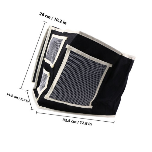 Nightstand organizer, hanging storage bag, 600d 2