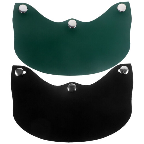 2 helmet visors for bicycle helmets, leather, rain protection 1