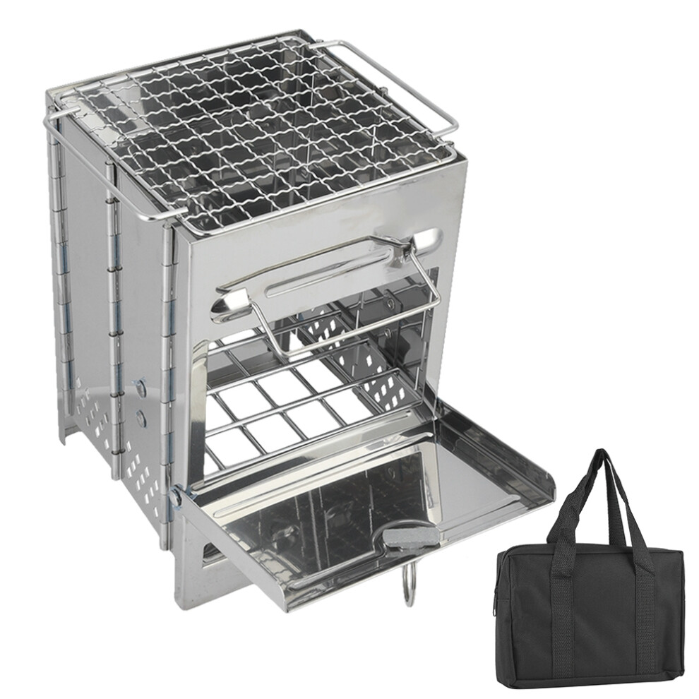 Portable Outdoor Camping Wood Stove Folding Stainless Steel-image-OPC-PMXJ67Q-NEW