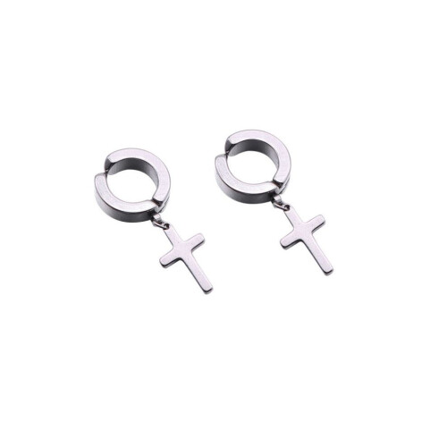 Pendiente piercing unisex color acero 1