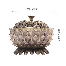 Zinklegierung Lotus Räucherstäbchenhalter 7*5cm Bronze Joss-Stick-Halter