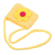 Mini-Schultertasche mit Haustierkostüm, gelb