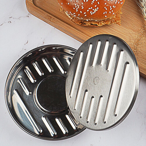 Patty Maker Party Silver 1 stuk 5,2x5,2 inch 1