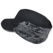Plüschmütze mit Ohrknopf, aus Nylon, zum Sonnenschutz für Damen