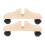 2 bases divisorias de madera con soportes independientes 1