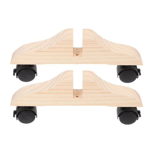 2 bases divisorias de madera con soportes independientes