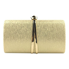 PU-Handtasche Clutch mit Schulterkette für Damen, Gold