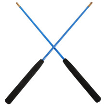 Práctico palo de mano de diábolo antideslizante, 1 par, azul, para hacer malabares