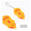 Raindrops 2pcs Yellow Plastic Device for Golf Score Tracking 4