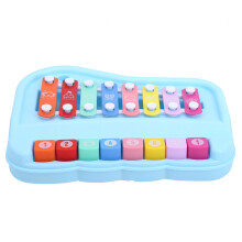 Baby Piano 8 Scale Xylophone for Kids Blue, 24x17x6cm Musical Toy