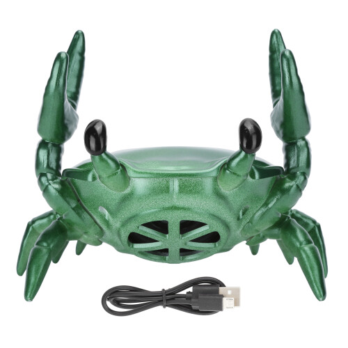 Crab Shape 2-in-1 Bluetooth Speaker Stand 52mm 3W Green 1