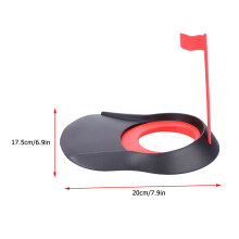 Golf Putting Practice System Flag & Cup Hole 1 Set Indoor/Outdoor Rot B