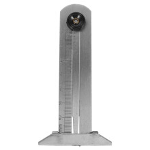 Jauge de profondeur de pneu 10,00 x 5,00 x 0,20 cm argentée pour automobile