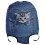 Travel cover, protective case, simple design, polyester, navy blue, 1 set 3