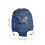 Travel cover, protective case, simple design, polyester, navy blue, 1 set 2