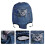 Travel cover, protective case, simple design, polyester, navy blue, 1 set 5