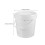 Ronde verfblikken, wit HDPE 1 3