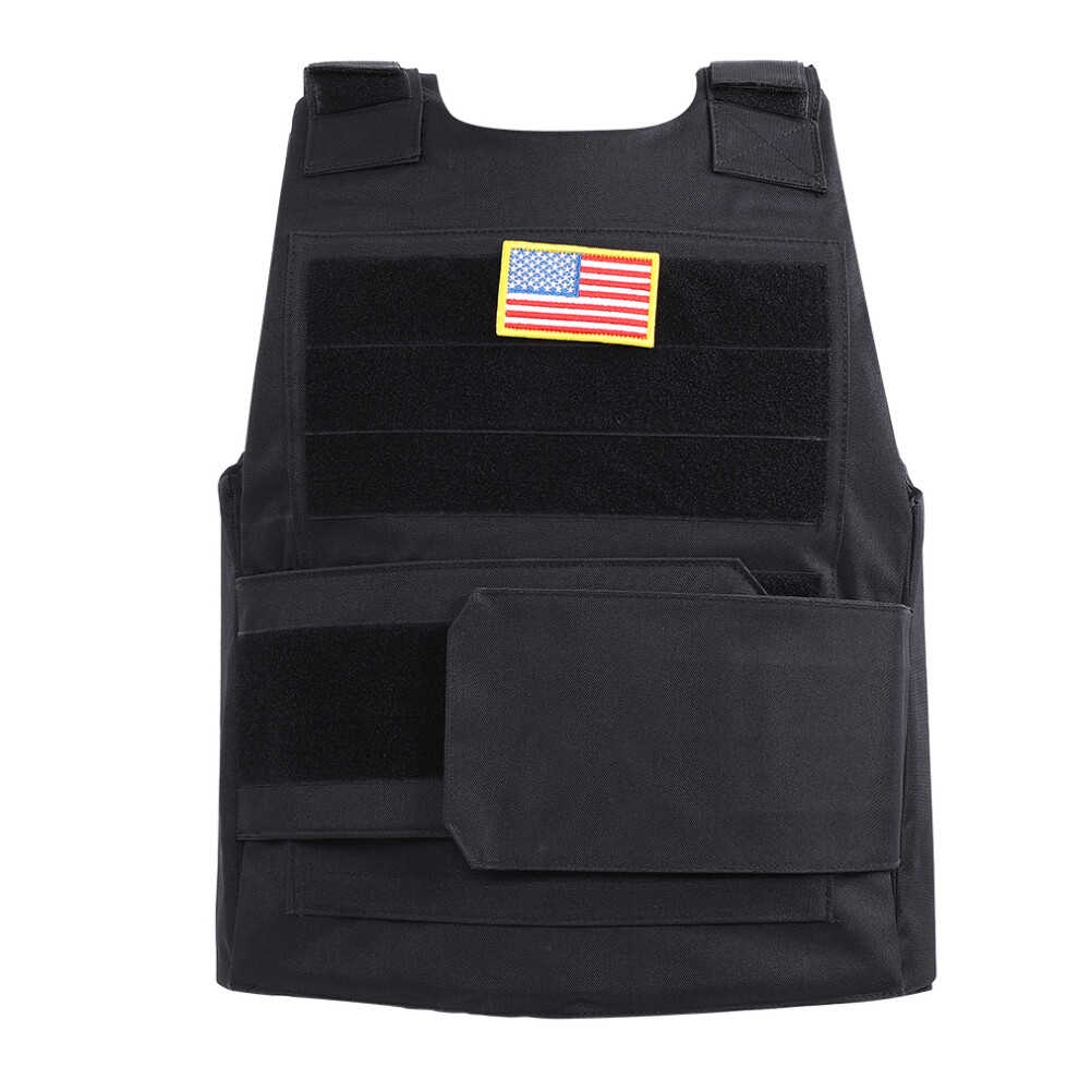 Down Body Armor Plate Tactics Vest CB Camo Woodland Black-image-OPC-PMXJBDC-NEW