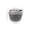 Manual salad spinner for draining salad and , 2