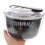 Manual salad spinner for draining salad and , 3