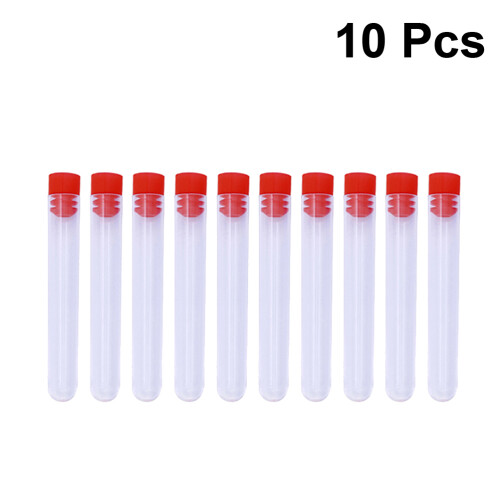 10 Pezzi Bottiglie 8,5 X 1,3 Cm Trasparenti Con