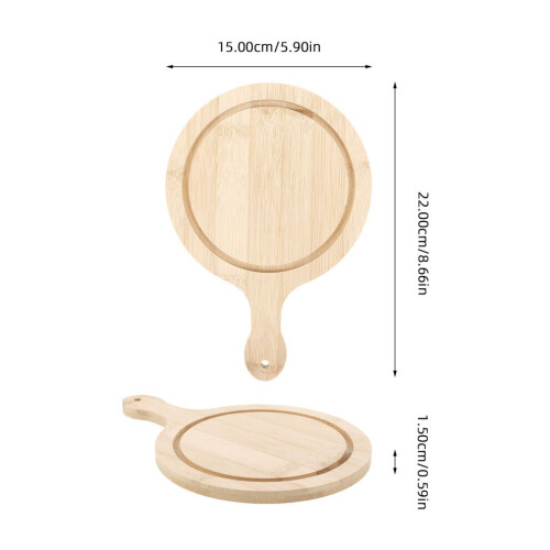 Round pizza tray with handle for the worktop 1